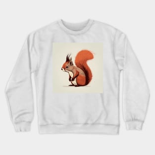 Siberian Red Squirrel Crewneck Sweatshirt